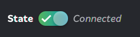 Connected State Toggle