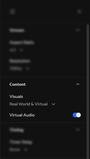 Content Stream Settings