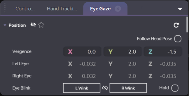 Eye Gaze Panel
