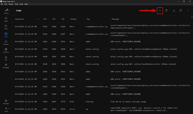 ML Hub 3 Pause/Resume Logs