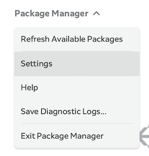 lab-package-manager-settings