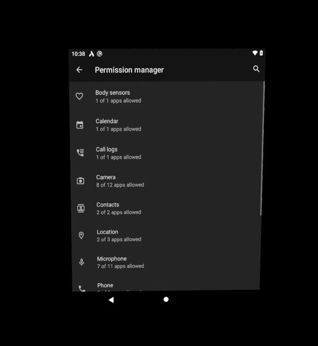 Permission Manager Screen
