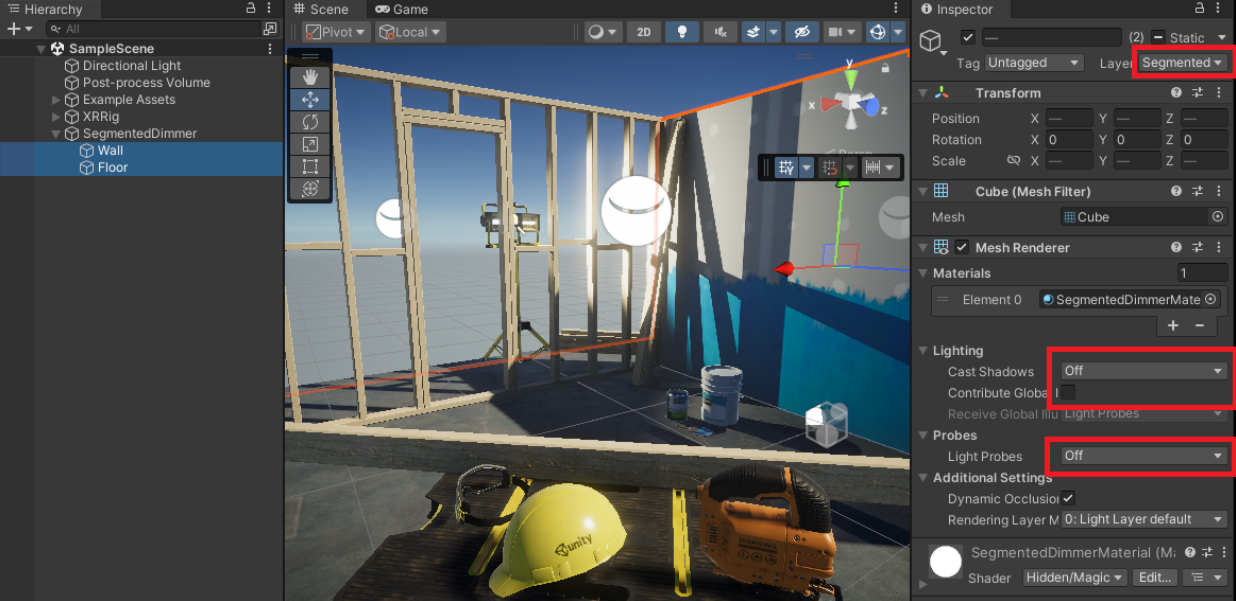 Segmented Dimming | MagicLeap Developer Documentation
