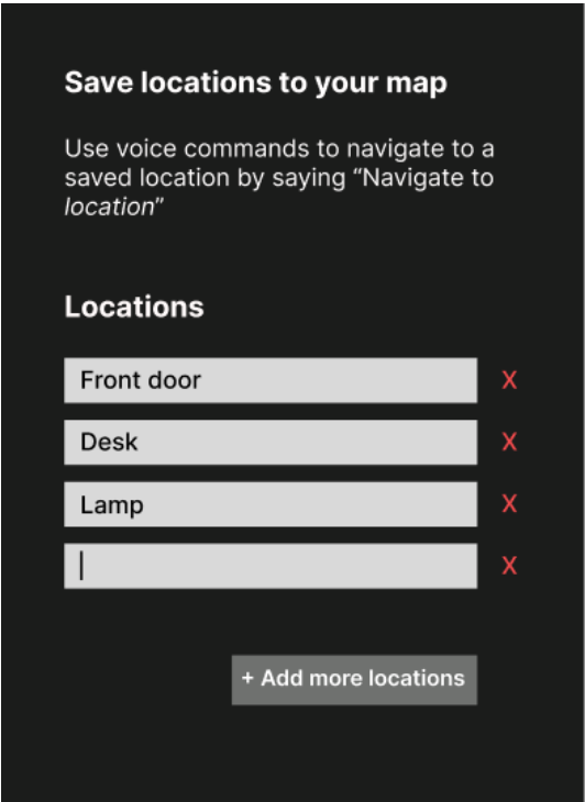 Voice Intents Example Window