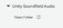 Unity Soundfield open folder from Magic Leap Hub